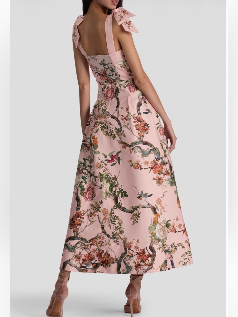 Alice + Olivia Hana Floral Tie Shoulder Maxi Dress - Picture 2 of 7